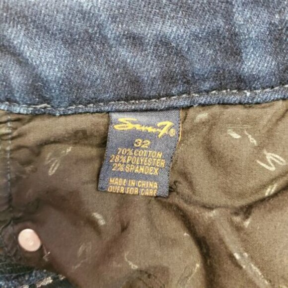 SEVEN7 Dark Wash Bootcut Jeans Sz 32 - Picture 5 of 9